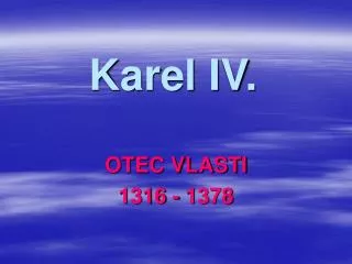 karel iv