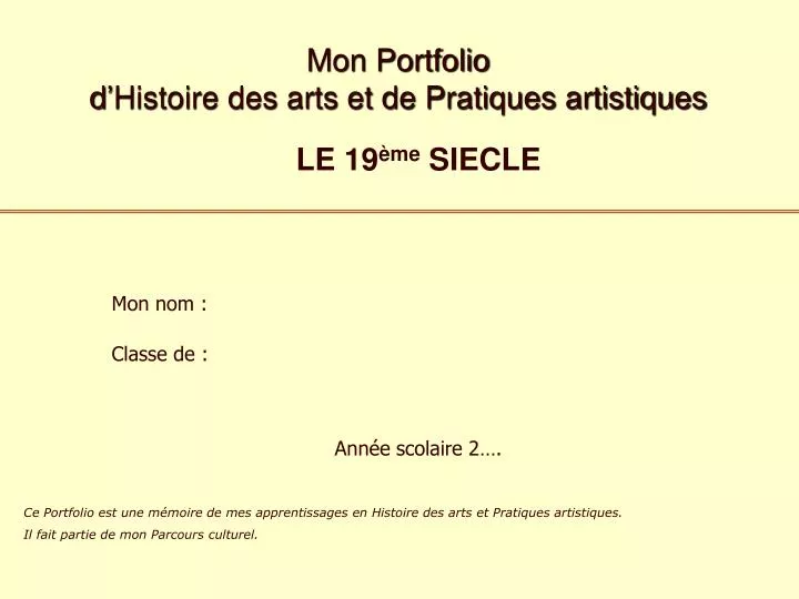 mon portfolio d histoire des arts et de pratiques artistiques