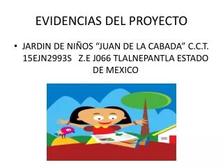 evidencias del proyecto
