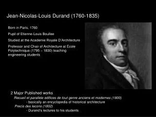 Jean-Nicolas-Louis Durand (1760-1835)