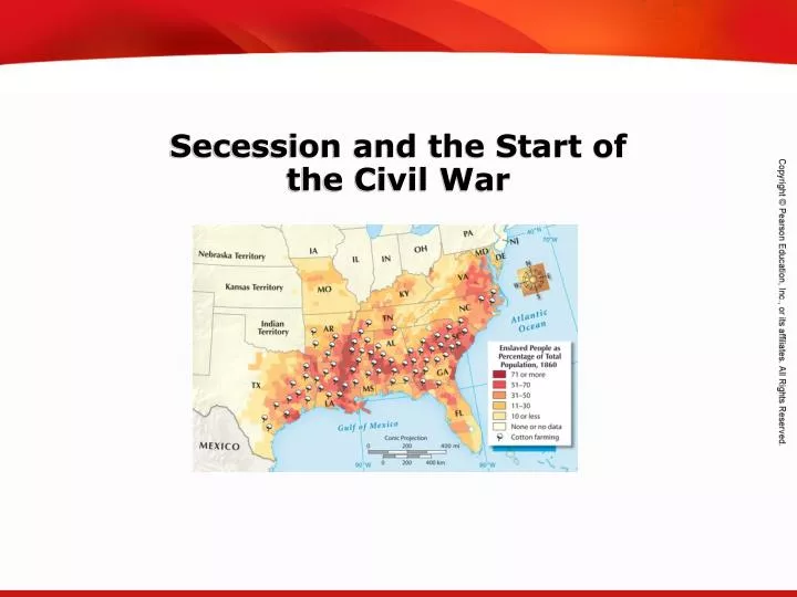 secession and the start of the civil war