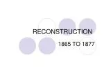RECONSTRUCTION - slide 1