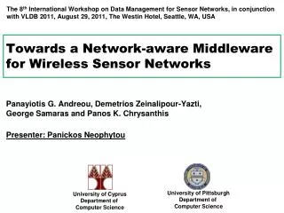 Towards a Network-aware Middleware for Wireless Sensor Networks