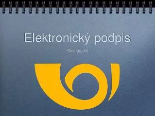 elektronick podpis