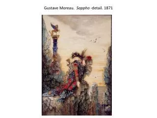 Gustave Moreau. Sappho -detail . 1871