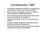 Confederation 1867 - slide 1