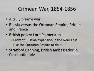 Crimean War, 1854-1856