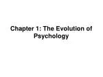 PPT - Chapter 1 The Evolution Of Psychology PowerPoint Presentation ...