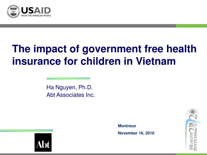 the impact of government free health insurance for children in vietnam