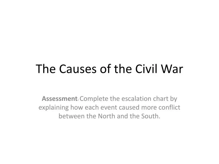 the causes of the civil war