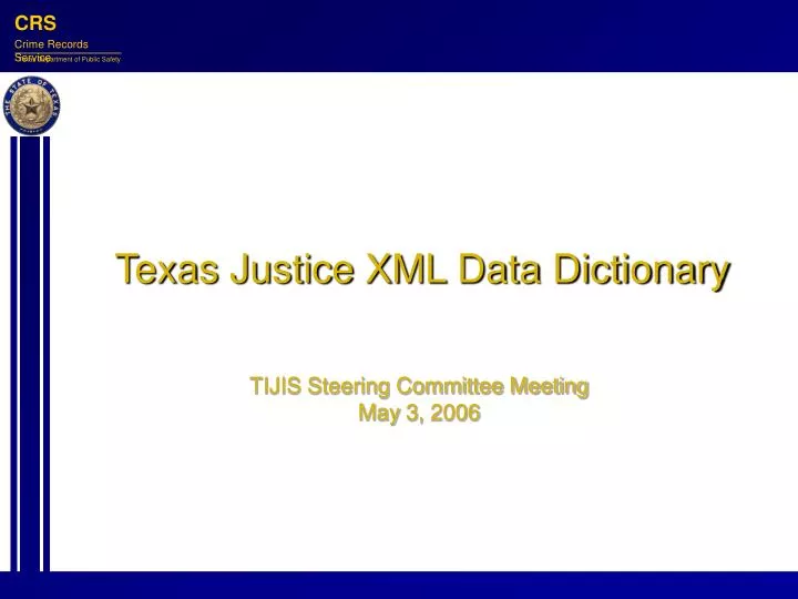 texas justice xml data dictionary