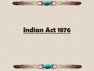 Indian Act 1876