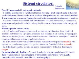 sistemi circolatori