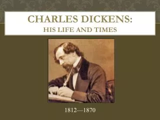 Charles Dickens: His Life and Times