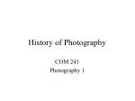 History of Photography