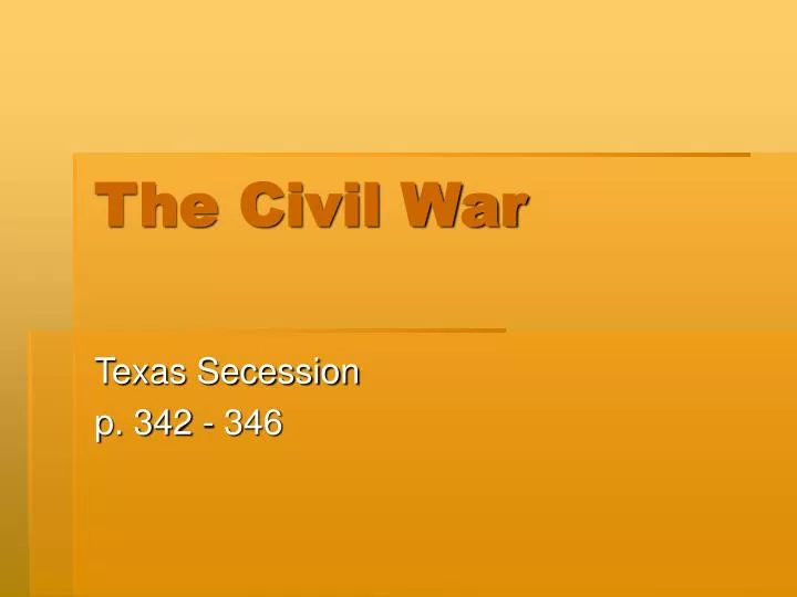 the civil war