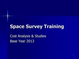 Space Survey Training