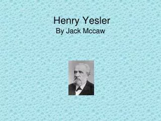 Henry Yesler