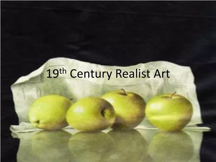 19 th century realist art