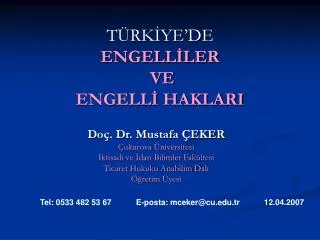 t rk ye de engell ler ve engell haklari