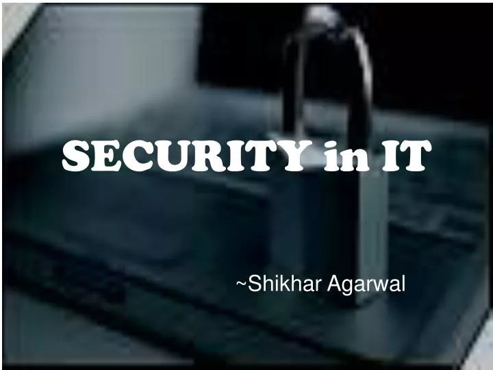 security in it