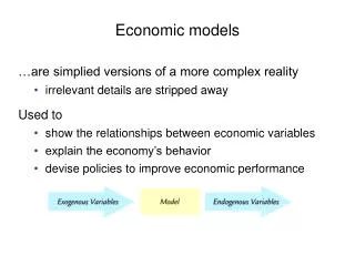 Economic models