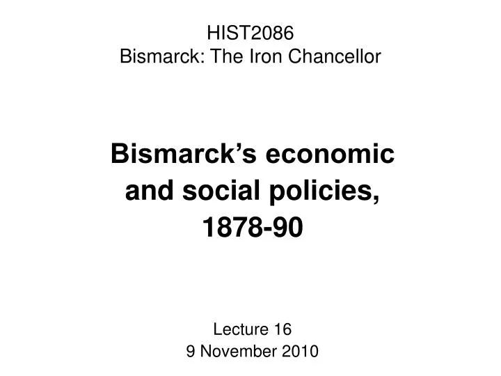 hist2086 bismarck the iron chancellor