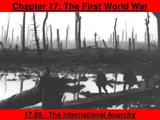 Chapter 17: The First World War