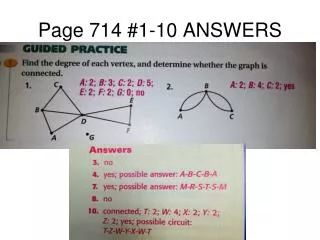 Page 714 #1-10 ANSWERS