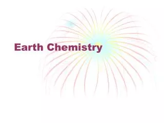Earth Chemistry