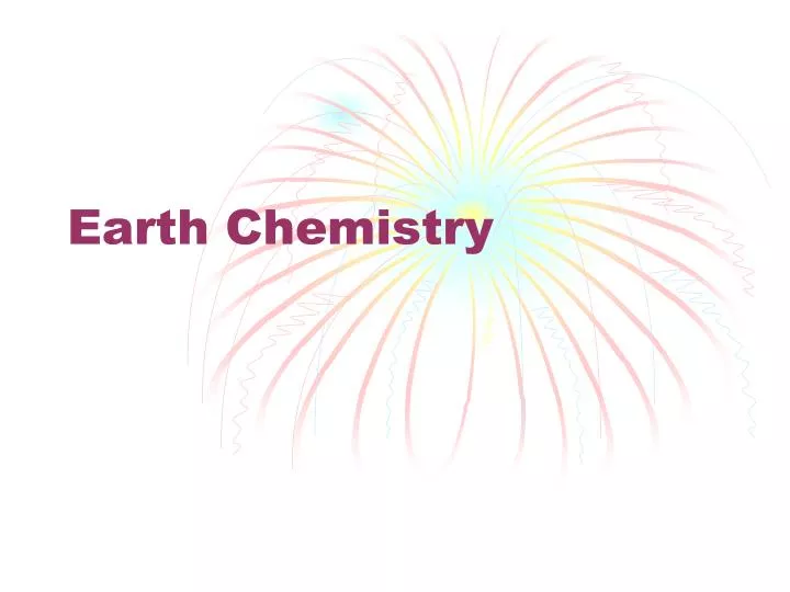 earth chemistry