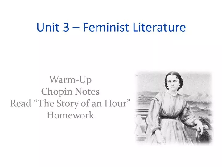 unit 3 feminist literature