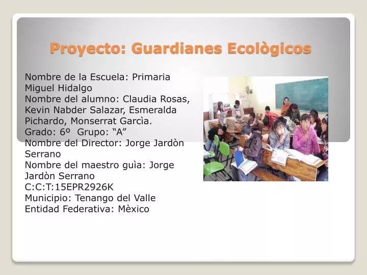 proyecto guardianes ecol gicos