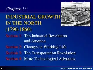 INDUSTRIAL GROWTH IN THE NORTH (1790-1860)