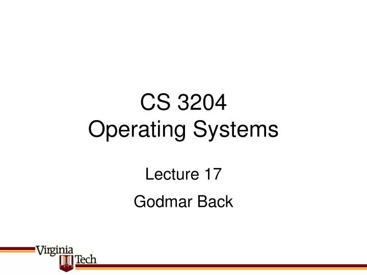 cs 3204 operating systems