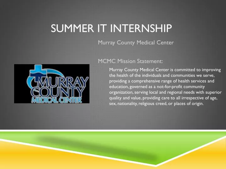 summer it internship