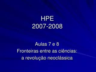 hpe 2007 2008