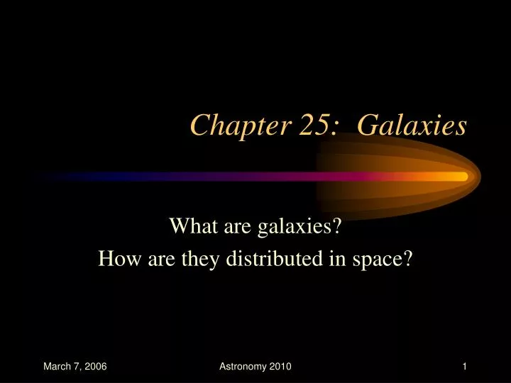 chapter 25 galaxies
