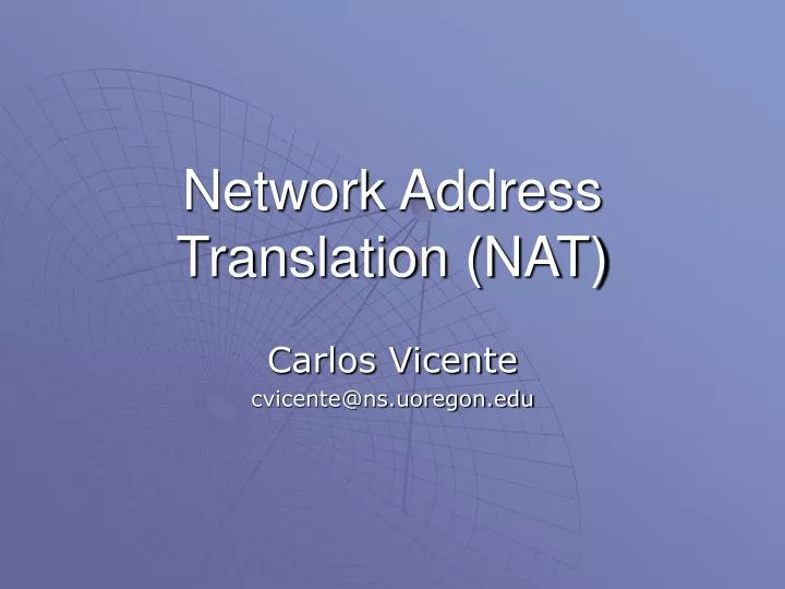 network address translation nat