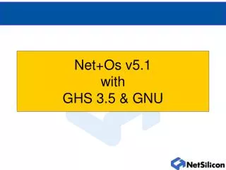 Net+Os v5.1 with GHS 3.5 &amp; GNU
