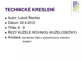 technick kreslen