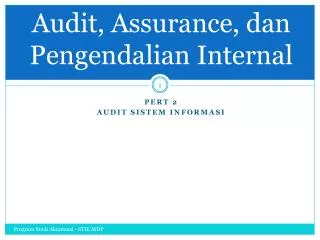 audit assurance dan pengendalian internal