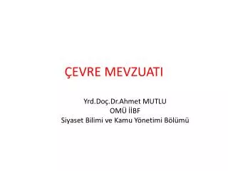 evre mevzuati