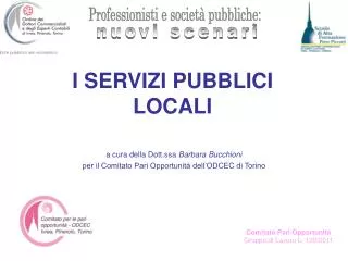 i servizi pubblici locali