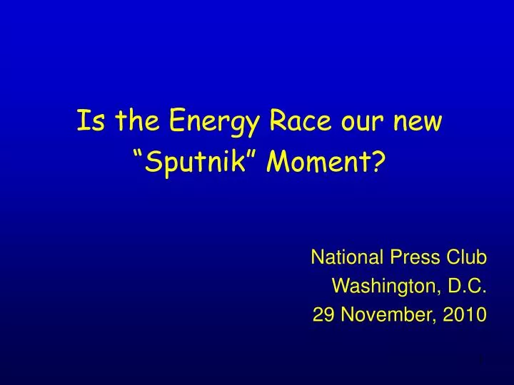 is the energy race our new sputnik moment
