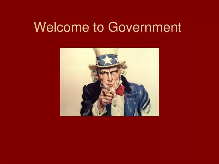 welcome to government