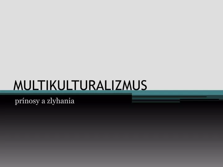 multikulturalizmus