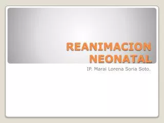 reanimacion neonatal