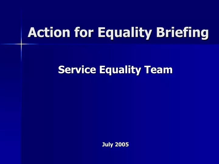 action for equality briefing