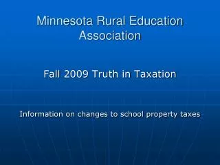 Minnesota Rural Education Association